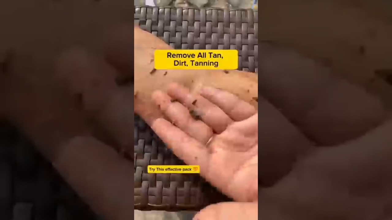 Removing Tan and Dirt from Skin / Tan Remove Hack 