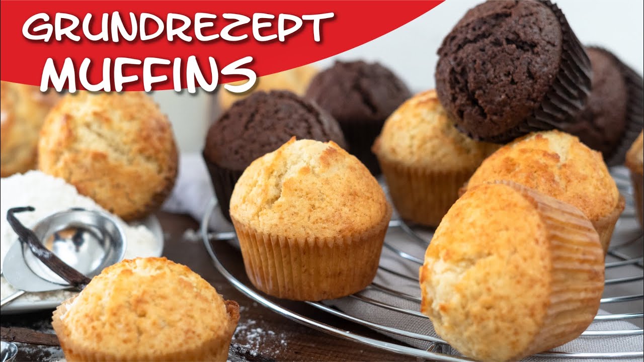 Muffins Grundrezept - fluffig und so einfach! Saftige Muffins backen ...