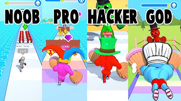 LEVEL UP RUNNER in NOOB vs PRO vs HACKER vs GOD (Part 2)