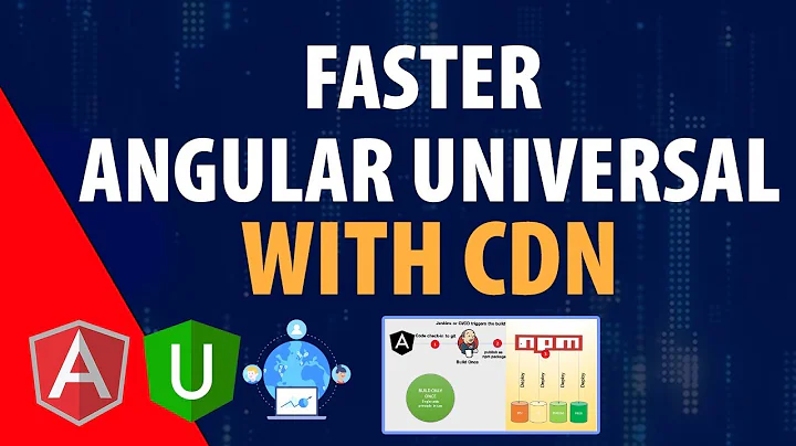 Faster angular universal with CDN