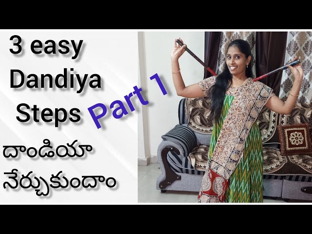 #easy#dandiya#howtolearn/easy dandiya steps/by priya class=