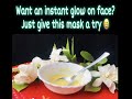 Want an Instant glow on face 😀 || Saffron face mask ||skin brightening|| glowing skin