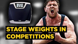 STAGE WEIGHT is pretty much EVERYTHING in bodybuilding competitions.