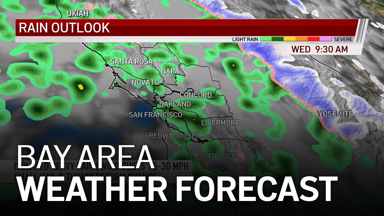 Bay Area Forecast: Thunderstorm Chance - YouTube