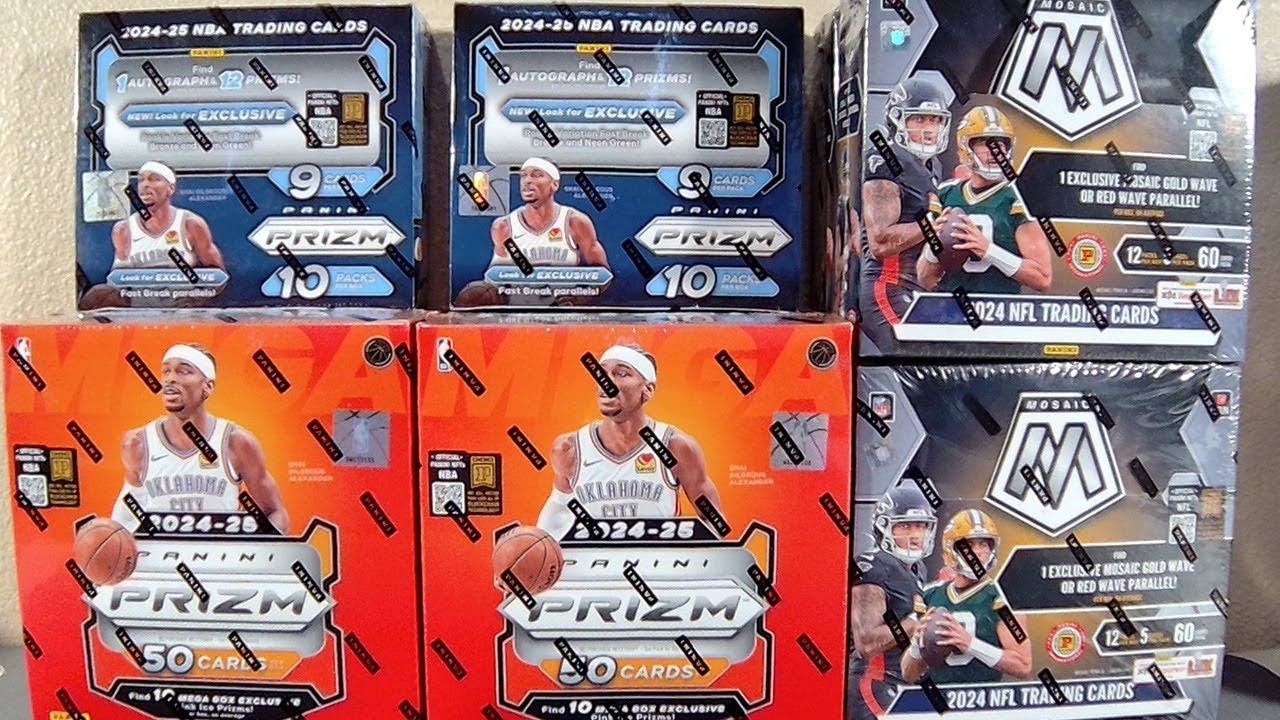 2024 Mosaic International 4 Box Break #2 & 2024-25 Prizm Mixer 6 Box Break #2 Ebay 5/11/2025