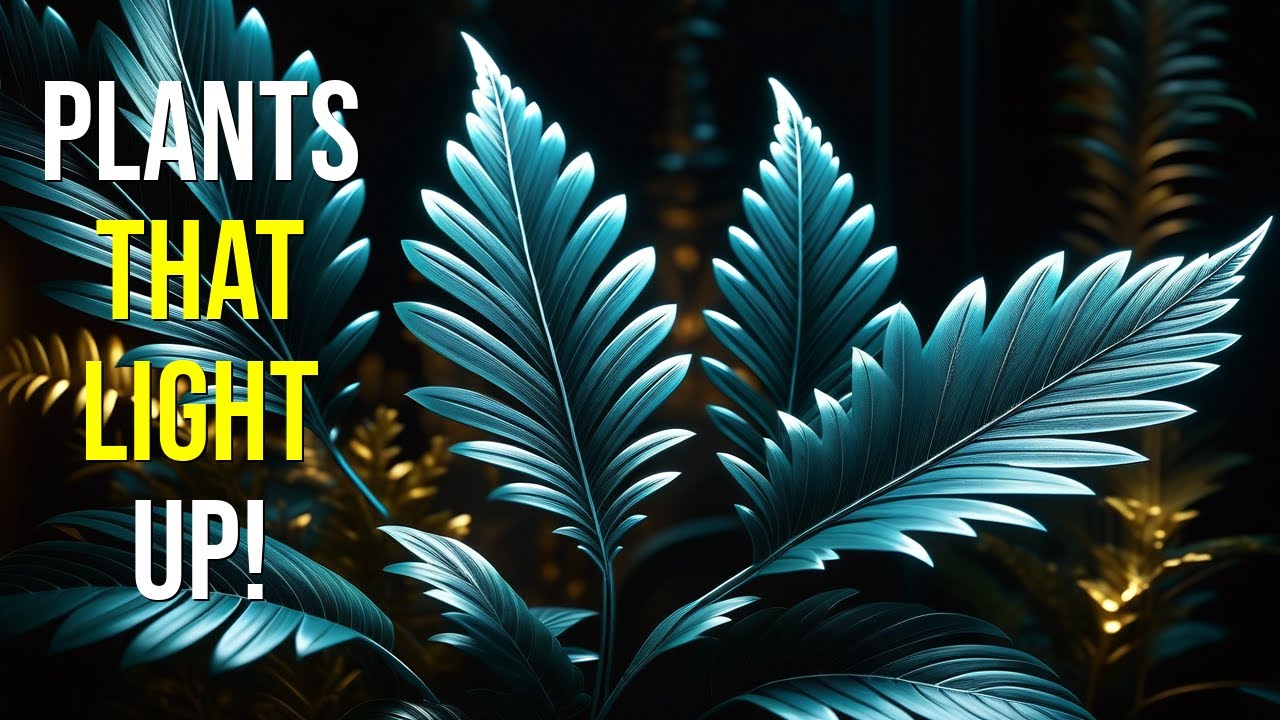 FUTURE OF LIGHTING: Bioluminescent Plants That Glow In Your Home!