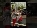 Beautiful women street dancing