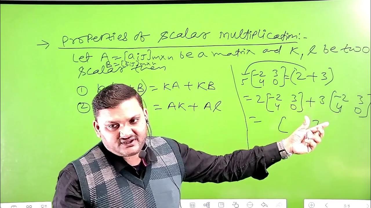 Scalar multiplication of a Matrix || Scalar multiplication of Matrices ...
