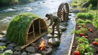 Download Lagu Primitive Dome Shelter Survival in the Middle of a River MP3