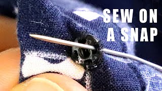 How to Sew On a Snap to Shirts, Jackets, etc.