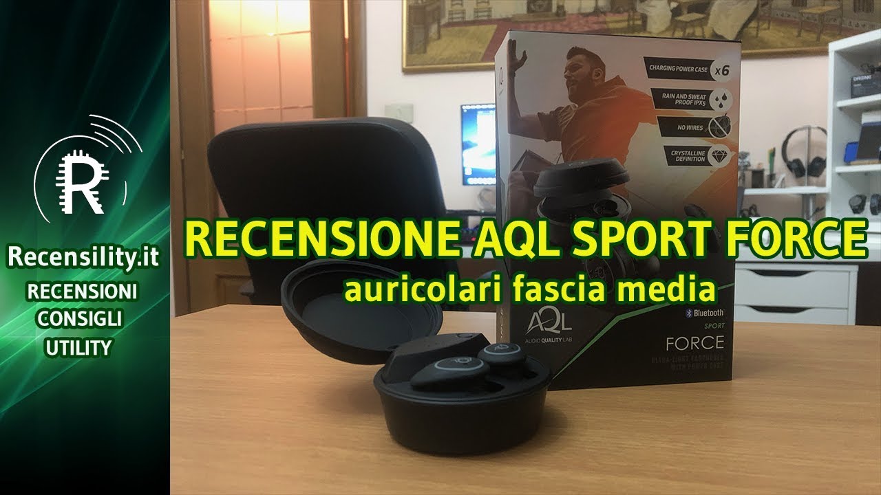 Recensione AQL Force Sport auricolari fascia media - YouTube