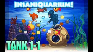 INSANIQUARIUM DELUXE - TANK 1-1 - 1-3 | Feed Fishes! Fight Alien! screenshot 5