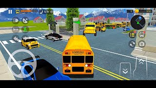 New School Bus Driving 3d Simulator 2026 | Students and teachers pickup and dropping gameplay screenshot 5