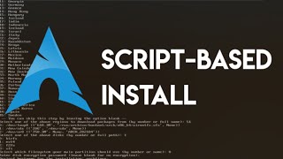 Installing Arch Linux within a single Command! (Demo)