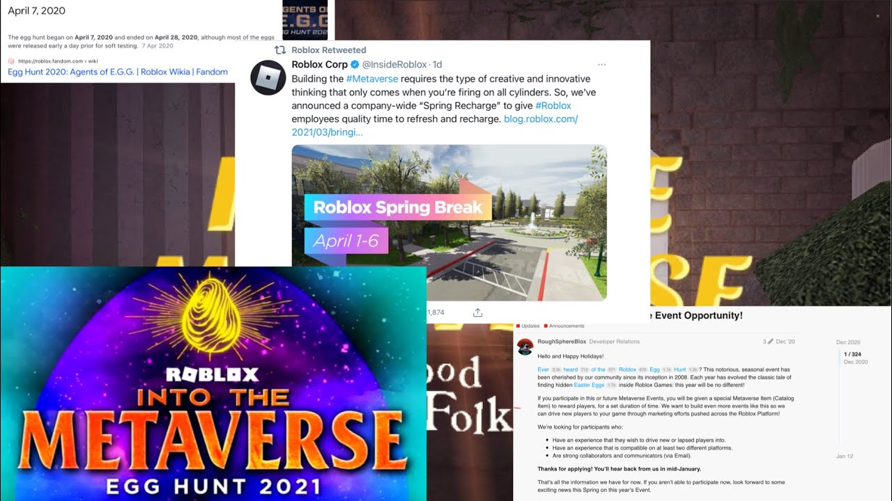 ROBLOX EGG HUNT 2021 CONFIRMED? ALL INFORMATION YOU NEED TO KNOW!