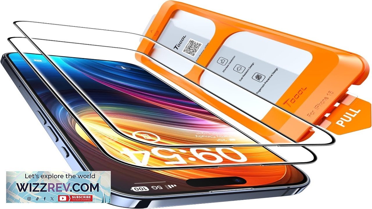 TOCOL for iPhone 15 Screen Protector  Military Grade Shatterproof  HD Tempered Glass Review