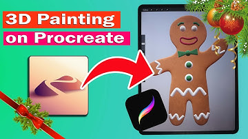 You Can Paint This Gingerbread Man in Procreate 3D - 3D Model & Brushes in Description