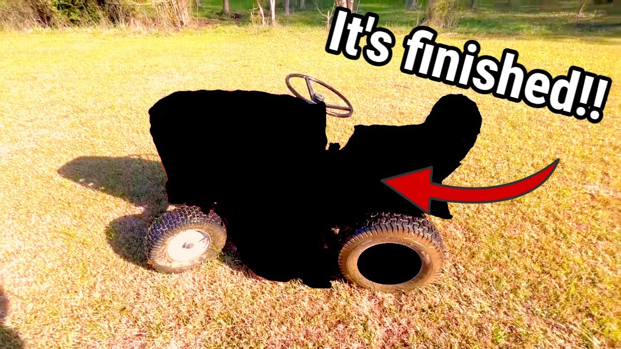 Putting new decals on the Wheel Horse!!