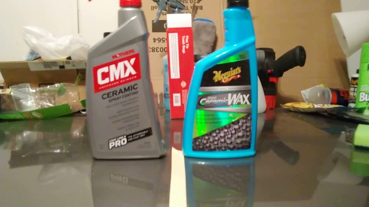 Meguiars hybrid ceramic wax vs mothers cmx ceramic coating YouTube