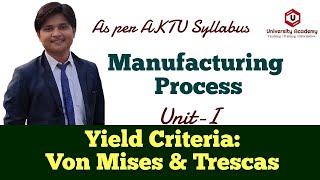 MP8: Yield Criteria in Theory of Plasticity | Von Mises & Trescas Yield Criterion Example