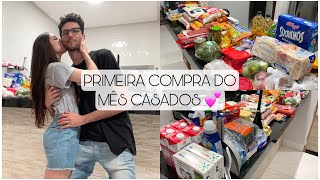 PRIMEIRA COMPRA DO MÊS CASADOS + Organização das compras 🛍💖