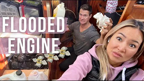 Sailing and Motor Woes -  Flooded Engine & Fuel Starvation  - Ep 9