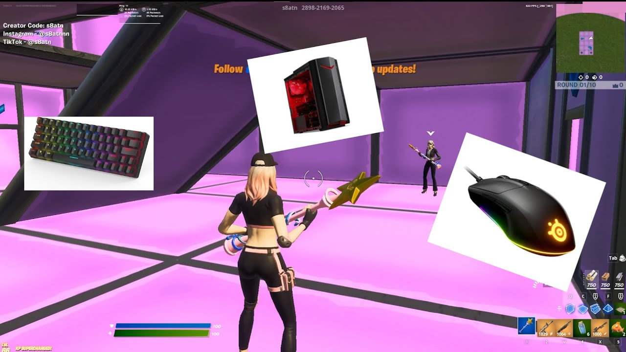 4K Fortnite ASMR Gameplay Blitzwolf bw-kb1