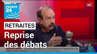 Retraites : les débats reprennent, les syndicats font monter la pression • FRANCE 24