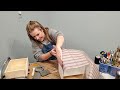 How to Turn a Plain Pine Box into a Custom Apothecary Box using paint and paper, a live tutorial