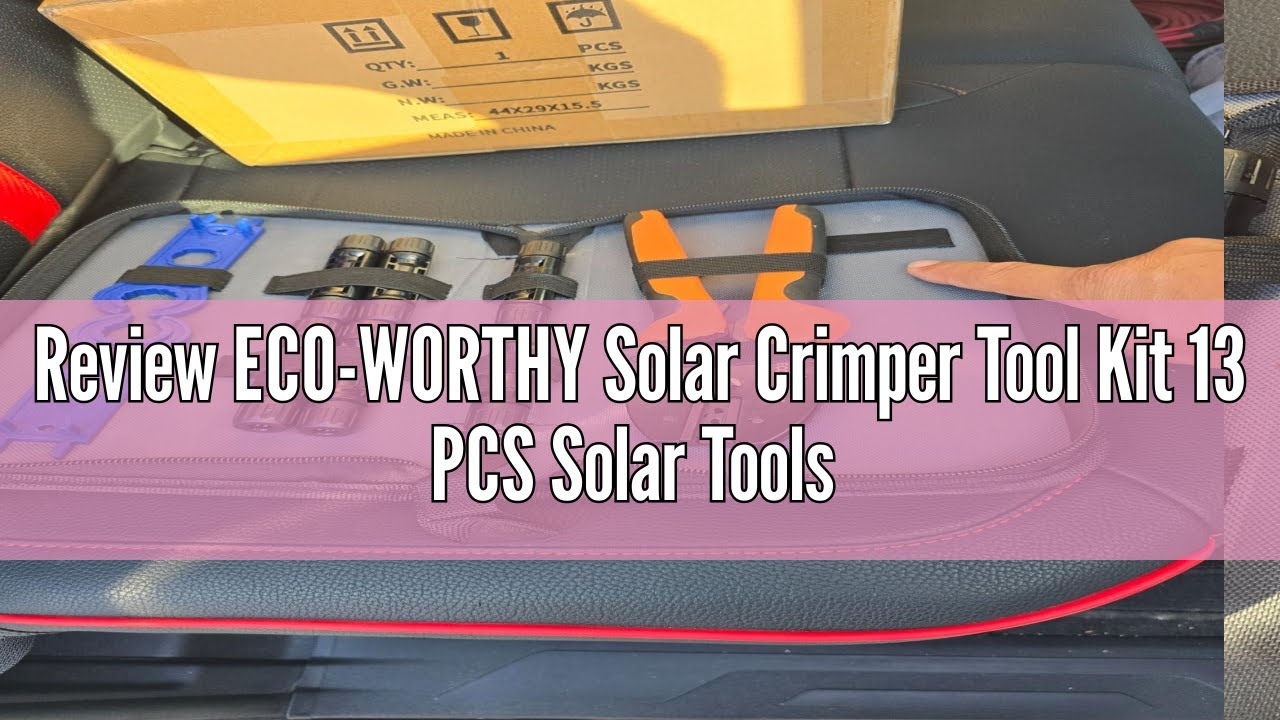 ECO-WORTHY Solar Crimper Tool Kit 13 PCS Solar Tools - Un - 10