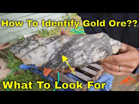 How To Identify Gold In Rocks? Cutting Ore Samples, Mineral Identification, Finding Free Gold!