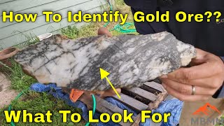 How To Identify Gold In Rocks? Cutting Ore Samples, Mineral Identification, Finding Free Gold! screenshot 3