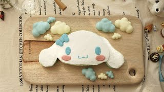 [노오븐]어린이날 기념 시나모롤 크레이프 케이크 : Cinnamoroll Crepe Cake Recipe : Home baking Vlog