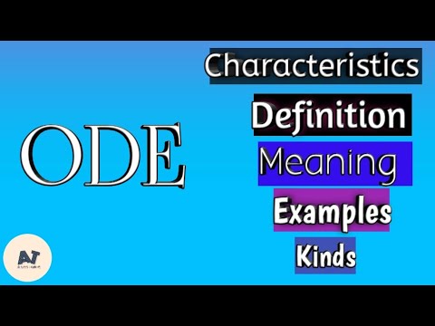 Ode : Form of poetry | Characteristics of ode