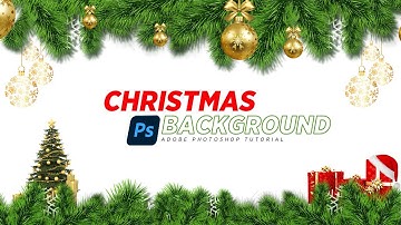 Create Christmas Background in Photoshop | Beginner Tutorial