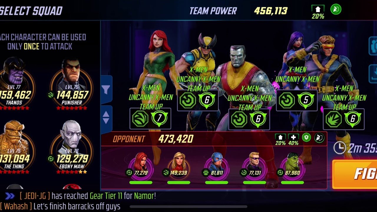 Msf war 456k xmen v 473 wave1+cm YouTube