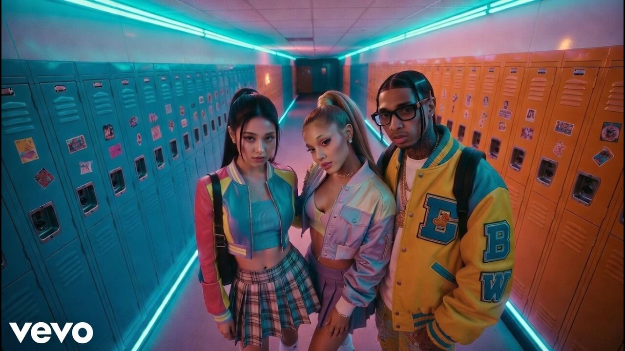 Ariana Grande & JENNIE ft.Tyga -  Sky High Energy (Official Video)