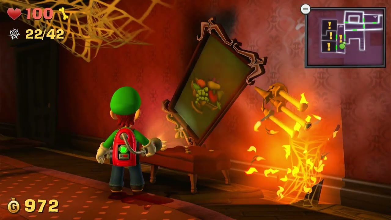 How to Get Rank 3 in A-5 Sticky Situation in Gloomy Manor for Luigis Mansion 2 HD