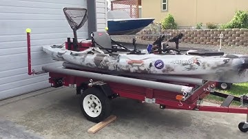Harbor Freight Double Kayak Trailer Build | Use 1 or 2 Kayaks