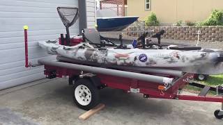 Harbor Freight Double Kayak Trailer Build | Use 1 or 2 Kayaks