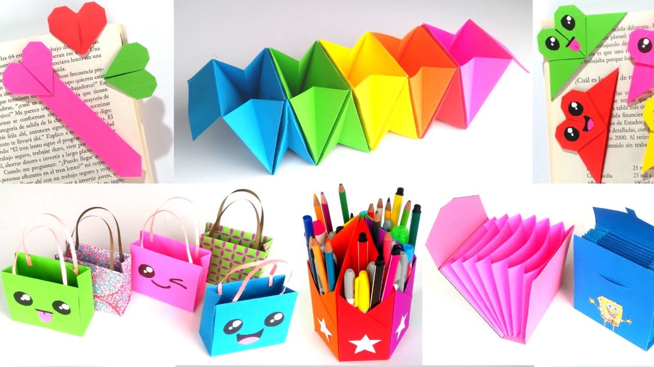 6 EASY CRAFT IDEAS | School Craft Idea/ DIY Craft/ School hacks ...