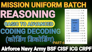 Coding decoding part-6 #reasoning #airforce #navy#bsf#cisf #ternding #viral #newbatch