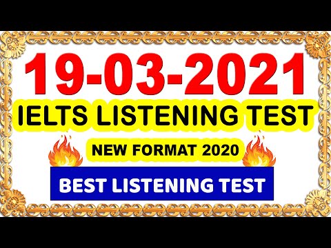 IELTS Listening Practice Test 2021 with Answers | 19.03.2021