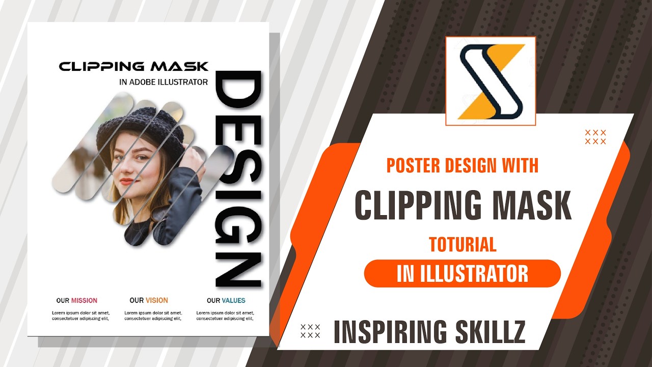 Clipping Mask in Adobe Illustrator | Poster Design Tutorial