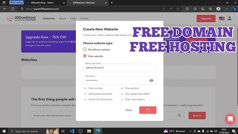 Cara Hosting Website Secara Gratis di 000Webhosting