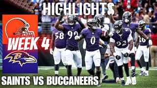 RAVENS VS BROWNS WEEK 4 HIGHLIGHTS