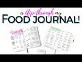 My Food Journal Flip-Through Bullet Journal Cookbook Recipe & Food Tracker