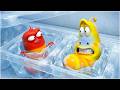 LARVA 2026: Red & Yellow TRAPPED in Giant Frozen Ice Cubes 🧊🥶 | Funny Animation Comedy