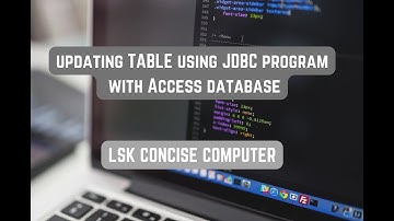 Updating a TABLE using JDBC program in Access Database