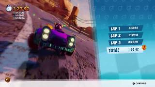 Dingo Canyon 1:29.92 + Best Lap 28.92 - CTR:Nitro Fueled Oxide's Time Trial